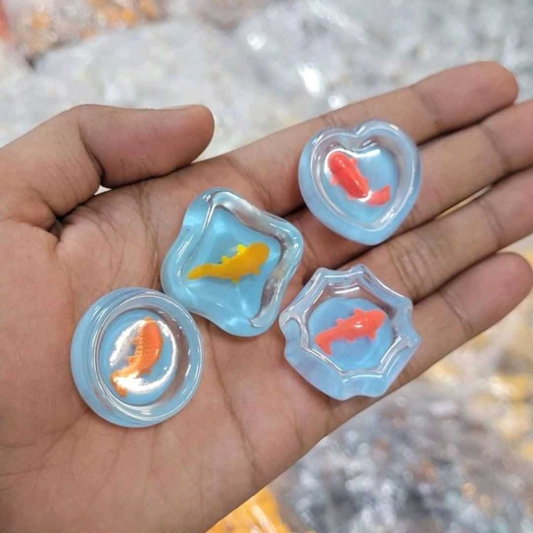Fish in Bowl Miniature (PVC) – Aqua Mini Decor - Image 2