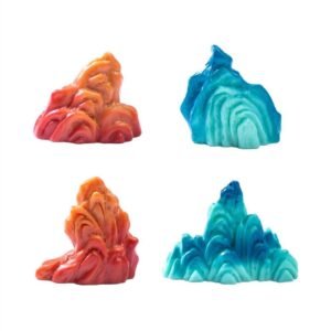 Colourful Hills set of 4pcs