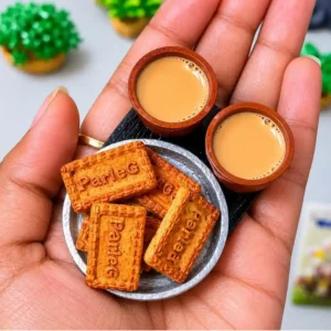 Cutting Chai with Parle G