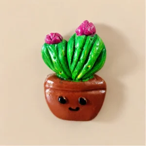 Handcrafted Cactus Magnet