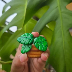 🌿 Handcrafted Monstera Magnet