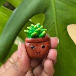 Handcrafted Cute Plant Magnet 🌵😊