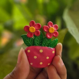 Handcrafted Flower plant Magnet